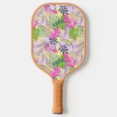 Pickleball Paddle : Abstract Leaves (orange/yelow) ピックルボールラケット (裏面)