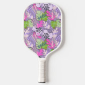 Pickleball Paddle : Abstract Leaves (pink/purple) ピックルボールラケット (裏面)