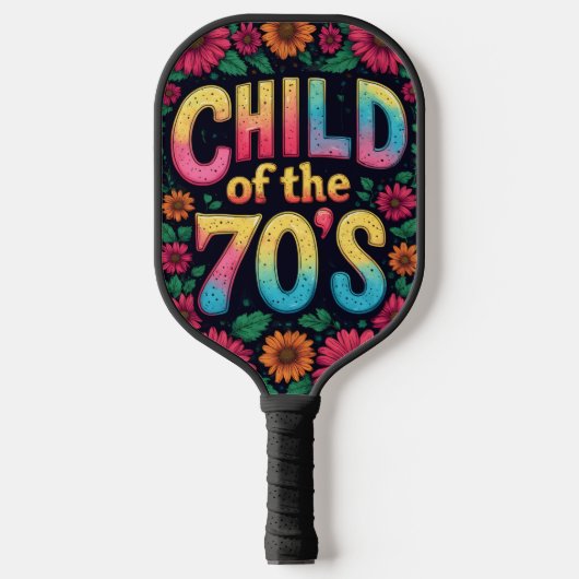 Pickleball Paddle Child Of The 70's - Custom Art ピックルボールラケット (正面)