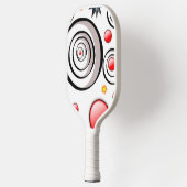 Pickleball Paddle Cute Abstract  ピックルボールラケット (左)