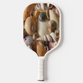 Pickleball Paddle Cute Beach House Shells ピックルボールラケット (裏面)