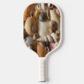 Pickleball Paddle Cute Beach House Shells ピックルボールラケット (正面)