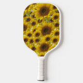 Pickleball Paddle Cute Floral Sunflower ピックルボールラケット (裏面)