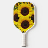 Pickleball Paddle Cute Floral Sunflower ピックルボールラケット (裏面)