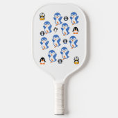 Pickleball Paddle Cute Penguins ピックルボールラケット (正面)