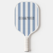 Pickleball Paddle CuteChampion Stripe Blue & White ピックルボールラケット (正面)