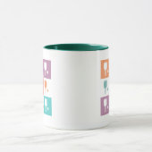 Pickleball Paddle Grid マグカップ (中央)