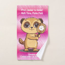 [pickleball] Paddle Me Pink! ハンドタオル