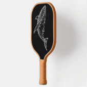 Pickleball Paddle Modern Geometric Whale ピックルボールラケット (左)