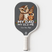 Pickleball Paddle : My Dad My Old Me (grey) ピックルボールラケット (裏面)