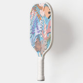 Pickleball Paddle : Organic Leaves (blue/yellow) ピックルボールラケット (左)