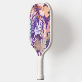 Pickleball Paddle : Organic Leaves (purple/grey) ピックルボールラケット (左)