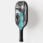 Pickleball Paddle - Surface Current Abstract Flow  ピックルボールラケット (左)