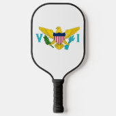 Pickleball Paddle, US Virgin Islands flag ピックルボールラケット (正面)