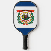 Pickleball Paddle, West Virginia flag ピックルボールラケット (裏面)