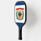 Pickleball Paddle, West Virginia flag ピックルボールラケット (左)