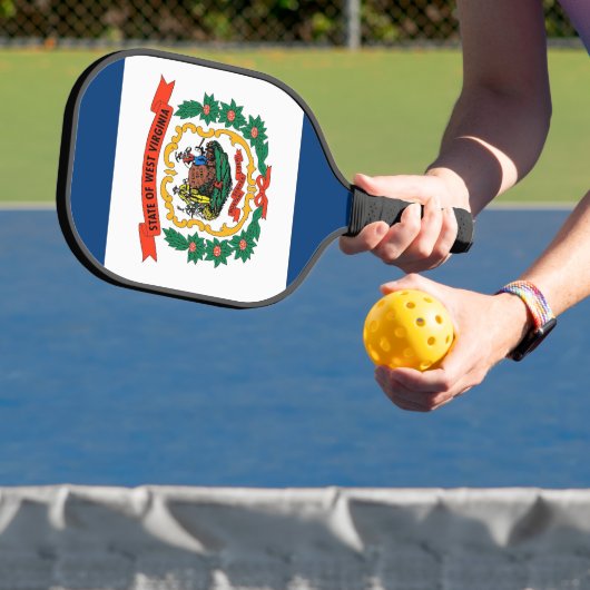 Pickleball Paddle, West Virginia flag ピックルボールラケット (インサイチュ)