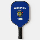 Pickleball Paddle, Wisconsin flag ピックルボールラケット (正面)