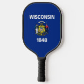 Pickleball Paddle, Wisconsin flag ピックルボールラケット (裏面)