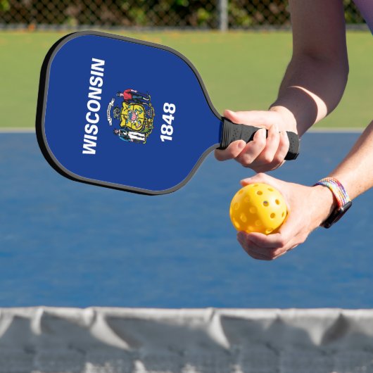 Pickleball Paddle, Wisconsin flag ピックルボールラケット (インサイチュ)