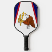 Pickleball Paddle with flag of American Samoa, USA ピックルボールラケット (正面)