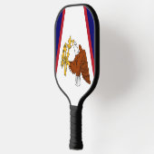 Pickleball Paddle with flag of American Samoa, USA ピックルボールラケット (左)