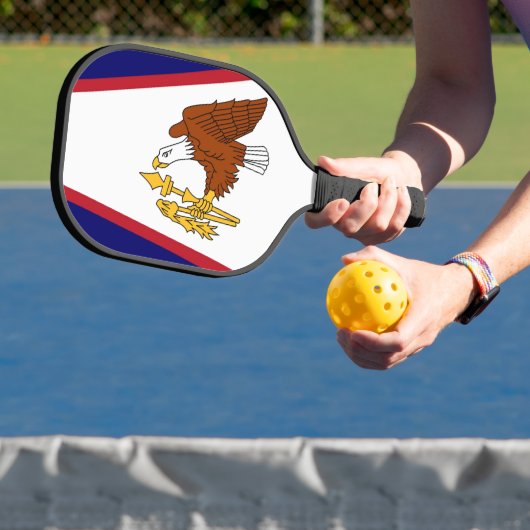 Pickleball Paddle with flag of American Samoa, USA ピックルボールラケット (インサイチュ)