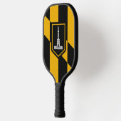 Pickleball Paddle with flag of Baltimore, USA ピックルボールラケット (左)