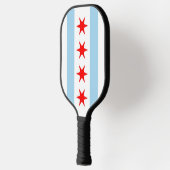 Pickleball Paddle with flag of Chicago, USA ピックルボールラケット (左)