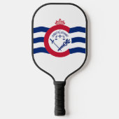 Pickleball Paddle with flag of Cincinnati, USA ピックルボールラケット (正面)