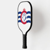 Pickleball Paddle with flag of Cincinnati, USA ピックルボールラケット (左)