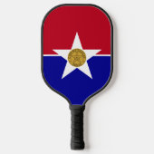 Pickleball Paddle with flag of Dallas, USA ピックルボールラケット (正面)