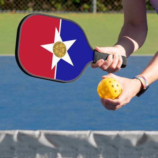 Pickleball Paddle with flag of Dallas, USA ピックルボールラケット (インサイチュ)