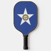 Pickleball Paddle with flag of Houston, Texas USA ピックルボールラケット (正面)