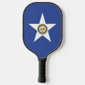 Pickleball Paddle with flag of Houston, Texas USA ピックルボールラケット (裏面)