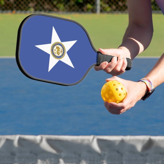 Pickleball Paddle with flag of Houston, Texas USA ピックルボールラケット (インサイチュ)