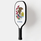 Pickleball Paddle with flag of Illinois, USA ピックルボールラケット (左)
