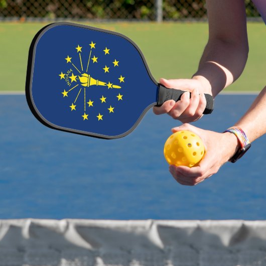 Pickleball Paddle with flag of Indiana, USA ピックルボールラケット (インサイチュ)