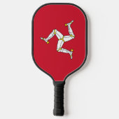 Pickleball Paddle with flag of Isle of Man ピックルボールラケット (裏面)