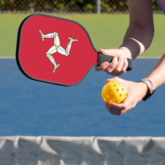 Pickleball Paddle with flag of Isle of Man ピックルボールラケット (インサイチュ)