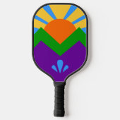 Pickleball Paddle with flag of Manitou Springs ピックルボールラケット (裏面)