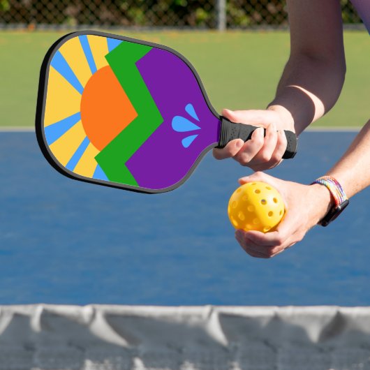 Pickleball Paddle with flag of Manitou Springs ピックルボールラケット (インサイチュ)