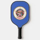 Pickleball Paddle with flag of Minnesota, USA ピックルボールラケット (裏面)