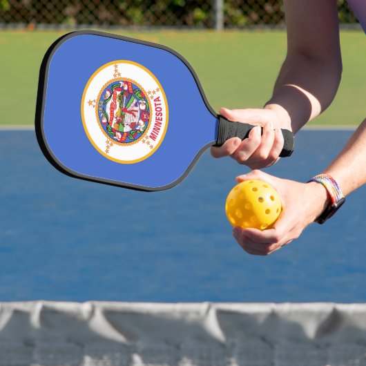 Pickleball Paddle with flag of Minnesota, USA ピックルボールラケット (インサイチュ)
