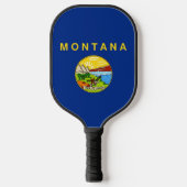Pickleball Paddle with flag of Montana, USA ピックルボールラケット (正面)