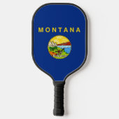 Pickleball Paddle with flag of Montana, USA ピックルボールラケット (裏面)