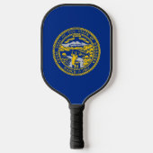 Pickleball Paddle with flag of Nebraska, USA ピックルボールラケット (正面)