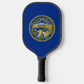 Pickleball Paddle with flag of Nebraska, USA ピックルボールラケット (裏面)