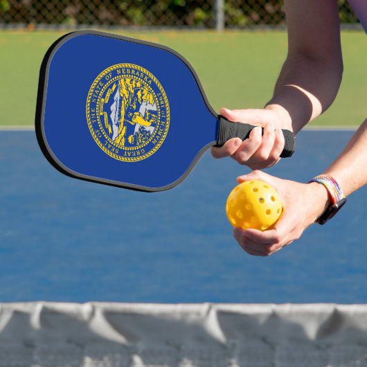 Pickleball Paddle with flag of Nebraska, USA ピックルボールラケット (インサイチュ)