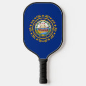 Pickleball Paddle with flag of New Hampshire, USA ピックルボールラケット (正面)